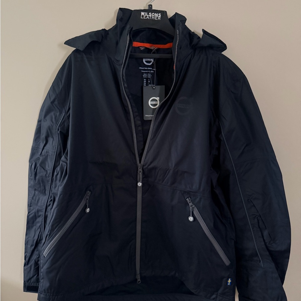 Black Performance Jacket mid weight warm Volvo